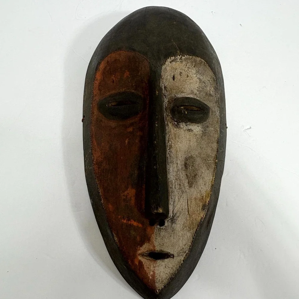 Vintage Lukwakongo Passeport African Lega Tribal Mask Wooden Bwami‎ Wall Decor